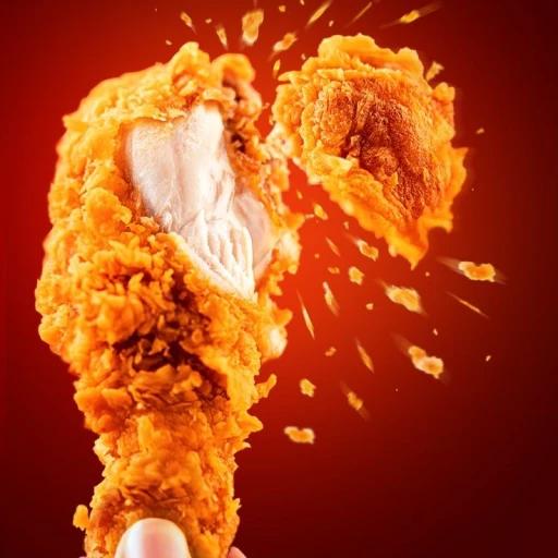 مرغ سوخاری و مرغ کنتاکی